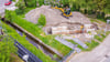 Von der Großen Gartenstraße aus ist das Legen der Fernwärmerohre unter der Sarre in Wanzleben hindurch inzwischen erfolgt.